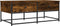 vidaXL - Salontafel - 100x51x40 - cm - bewerkt - hout - gerookt - eikenkleurig