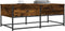 vidaXL - Salontafel - 100x51x40 - cm - bewerkt - hout - gerookt - eikenkleurig