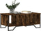 vidaXL - Salontafel - 100x51x40 - cm - bewerkt - hout - gerookt - eikenkleurig