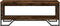 vidaXL - Salontafel - 100x51x40 - cm - bewerkt - hout - gerookt - eikenkleurig
