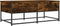 vidaXL - Salontafel - 100x51x40 - cm - bewerkt - hout - gerookt - eikenkleurig