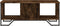 vidaXL - Salontafel - 100x51x40 - cm - bewerkt - hout - gerookt - eikenkleurig