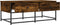vidaXL - Salontafel - 100x51x40 - cm - bewerkt - hout - gerookt - eikenkleurig
