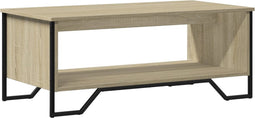vidaXL - Salontafel - 100x51x40 - cm - bewerkt - hout - sonoma - eikenkleurig