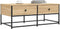 vidaXL - Salontafel - 100x51x40 - cm - bewerkt - hout - sonoma - eikenkleurig