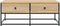 vidaXL - Salontafel - 100x51x40 - cm - bewerkt - hout - sonoma - eikenkleurig