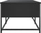 vidaXL - Salontafel - 100x51x40 - cm - bewerkt - hout - zwart