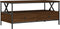 vidaXL - Salontafel - 100x51x45 - cm - bewerkt - hout - bruin - eikenkleur