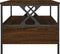 vidaXL - Salontafel - 100x51x45 - cm - bewerkt - hout - bruin - eikenkleur
