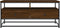 vidaXL - Salontafel - 100x51x45 - cm - bewerkt - hout - bruin - eikenkleur