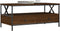 vidaXL - Salontafel - 100x51x45 - cm - bewerkt - hout - bruin - eikenkleur