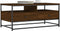 vidaXL - Salontafel - 100x51x45 - cm - bewerkt - hout - bruin - eikenkleur