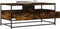 vidaXL - Salontafel - 100x51x45 - cm - bewerkt - hout - gerookt - eikenkleurig
