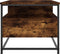 vidaXL - Salontafel - 100x51x45 - cm - bewerkt - hout - gerookt - eikenkleurig