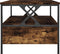 vidaXL - Salontafel - 100x51x45 - cm - bewerkt - hout - gerookt - eikenkleurig