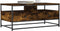 vidaXL - Salontafel - 100x51x45 - cm - bewerkt - hout - gerookt - eikenkleurig