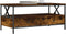 vidaXL - Salontafel - 100x51x45 - cm - bewerkt - hout - gerookt - eikenkleurig