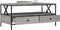 vidaXL - Salontafel - 100x51x45 - cm - bewerkt - hout - grijs - sonoma - eiken