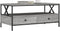 vidaXL - Salontafel - 100x51x45 - cm - bewerkt - hout - grijs - sonoma - eiken