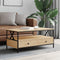 vidaXL - Salontafel - 100x51x45 - cm - bewerkt - hout - sonoma - eikenkleurig