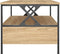 vidaXL - Salontafel - 100x51x45 - cm - bewerkt - hout - sonoma - eikenkleurig
