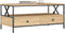 vidaXL - Salontafel - 100x51x45 - cm - bewerkt - hout - sonoma - eikenkleurig