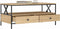 vidaXL - Salontafel - 100x51x45 - cm - bewerkt - hout - sonoma - eikenkleurig