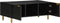 vidaXL - Salontafel - 100x54x40 - cm - bewerkt - hout - zwart