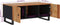 vidaXL - Salontafel - 100x54x40 - cm - massief - acaciahout - en - bewerkt - hout