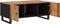 vidaXL - Salontafel - 100x54x40 - cm - massief - acaciahout - en - bewerkt - hout