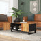 vidaXL - Salontafel - 100x54x40 - cm - massief - acaciahout - en - bewerkt - hout