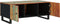 vidaXL - Salontafel - 100x54x40 - cm - massief - gerecycled - hout - en - bewerkt - hout