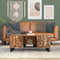 vidaXL - Salontafel - 100x54x40 - cm - massief - gerecycled - hout - en - bewerkt - hout