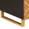 vidaXL - Salontafel - 100x54x40 - cm - massief - mangohout - bruin - en - zwart