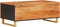 vidaXL - Salontafel - 100x54x40 - cm - massief - mangohout - bruin - en - zwart