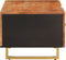 vidaXL - Salontafel - 100x54x40 - cm - massief - mangohout - bruin - en - zwart