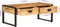 vidaXL - Salontafel - 100x54x40 - cm - massief - mangohout - en - ijzer