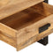 vidaXL - Salontafel - 100x54x40 - cm - massief - mangohout - en - ijzer