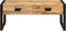 vidaXL - Salontafel - 100x54x40 - cm - massief - mangohout - en - ijzer