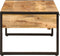 vidaXL - Salontafel - 100x54x40 - cm - massief - mangohout - en - ijzer