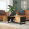 vidaXL - Salontafel - 100x54x40 - cm - massief - mangohout - en - bewerkt - hout