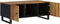 vidaXL - Salontafel - 100x54x40 - cm - massief - mangohout - en - bewerkt - hout