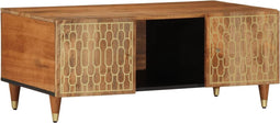 vidaXL - Salontafel - 100x54x40 - cm - massief - mangohout