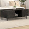 vidaXL - Salontafel - 100x54x40 - cm - massief - mangohout - zwart