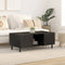 vidaXL - Salontafel - 100x54x40 - cm - massief - mangohout - zwart