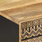 vidaXL - Salontafel - 100x54x40 - cm - massief - ruw - mangohout - zwart