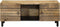vidaXL - Salontafel - 100x54x40 - cm - massief - ruw - mangohout - zwart