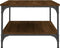 vidaXL - Salontafel - 100x55x40 - cm - bewerkt - hout - bruin - eikenkleur
