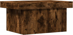 vidaXL - Salontafel - 100x55x40 - cm - bewerkt - hout - gerookt - eikenkleurig