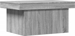 vidaXL - Salontafel - 100x55x40 - cm - bewerkt - hout - grijs - sonoma - eikenkleurig